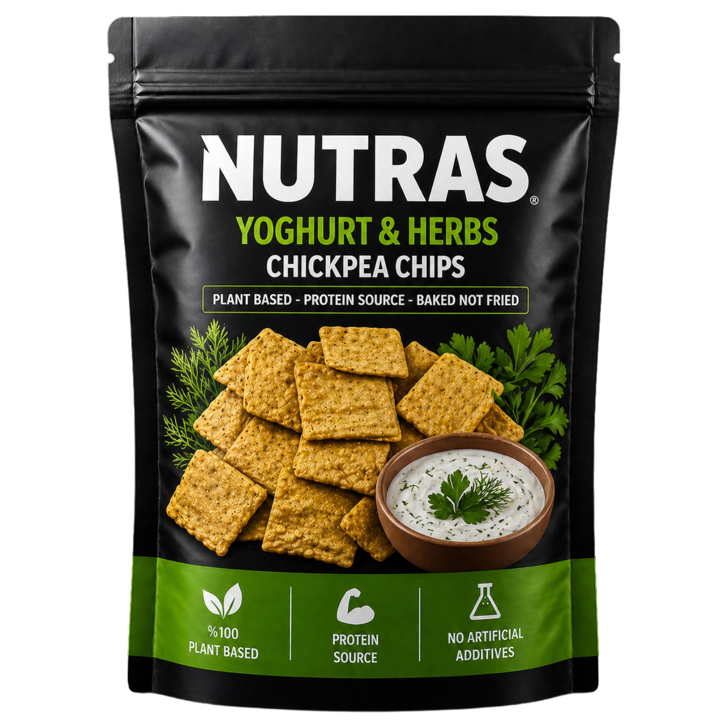 Nutras Yoghurt & Herbs Chıckpea Chips